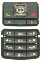 originální klávesnice Nokia N71 horní + spodní silver