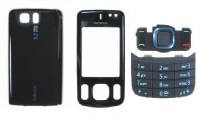 originální přední kryt + kryt baterie + klávesnice Nokia 6600s black SWAP