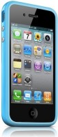 originální pouzdro Apple Bumper blue pro iPhone 4
