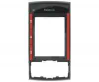 originální přední kryt Nokia X3 black red
