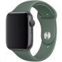 originální výměnný silikonový pásek Apple Sport Band dark green pro Apple Watch 42mm, 44mm, 45mm - 