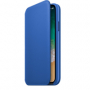 originální pouzdro Apple Leather Folio (MRGE2ZM/A) pro Apple iPhone X, iPhone XS blue - 