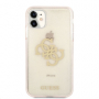 Guess pouzdro TPU Big 4G Full Glitter gold pro iPhone 11 - 
