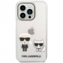 Karl Lagerfeld pouzdro PC/TPU Ikonik Karl & Choupette transparent pro Apple iPhone 14 Pro - 