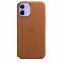 originální pouzdro Apple Leather Case s Magsafe pro Apple iPhone 12 mini - brown - 